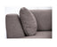 Sunshine Single Sofa Love Chair Fabric Swivel Armchair Ottoman Set - Grey