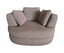 Sunshine Single Sofa Love Chair Fabric Swivel Armchair - Steel