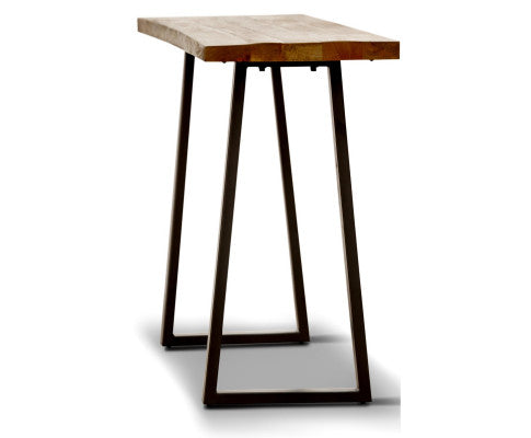 Begonia Console Table 140cm Live Edge Solid Mango Wood Unique Furniture -Natural