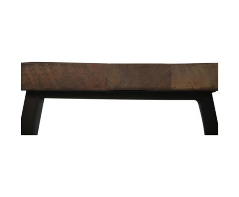 Begonia Side Sofa End Table 60cm Live Edge Mango Wood Unique Furniture - Natural