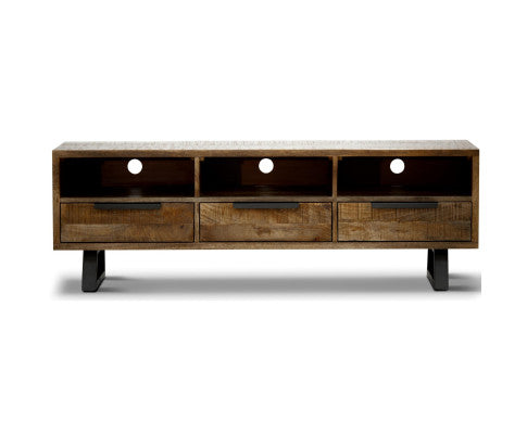 Begonia ETU Entertainment TV Unit 150cm 3 Drawer Mango Wood Unique Furniture