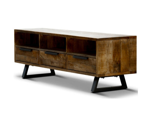 Begonia ETU Entertainment TV Unit 150cm 3 Drawer Mango Wood Unique Furniture