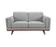 Petalsoft 2 Seater Sofa Fabric Uplholstered Lounge Couch - Grey