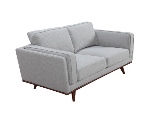 Petalsoft 2 Seater Sofa Fabric Uplholstered Lounge Couch - Grey