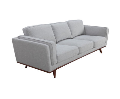 Petalsoft 2 + 3 Seater Sofa Set Fabric Uplholstered Lounge Couch - Grey