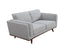 Petalsoft 2 + 3 Seater Sofa Set Fabric Uplholstered Lounge Couch - Grey