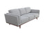 Petalsoft 3 Seater Sofa Fabric Uplholstered Lounge Couch - Grey