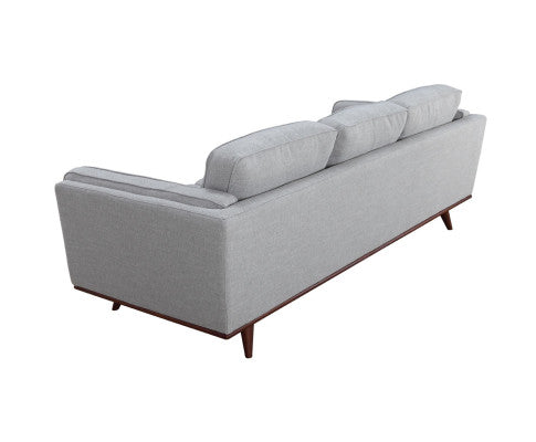 Petalsoft 3 Seater Sofa Fabric Uplholstered Lounge Couch - Grey