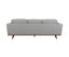 Petalsoft 3 Seater Sofa Fabric Uplholstered Lounge Couch - Grey