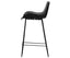 Brando Set of 2 PU Leather Upholstered Bar Chair Metal Leg Stool Vintage Grey