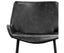 Brando Set of 4 PU Leather Upholstered Bar Chair Metal Leg Stool Vintage Grey