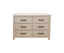 Foxglove Dresser 6 Chest of Drawers Solid Wood Tallboy Storage Cabinet - White