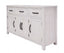 Foxglove Buffet Table 158cm 4 Door 3 Drawer Solid Mt Ash Timber Wood - White