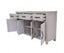 Foxglove Buffet Table 158cm 4 Door 3 Drawer Solid Mt Ash Timber Wood - White