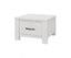 Foxglove Lamp Table 60cm Coffee Side Laptop Desk Bedside Sofa End - White