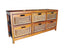 Hyssop Tallboy Wide 6 Chest of Drawers Cane Bedroom Kitchen Bathroom Storage