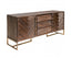 Tuberose Buffet Table 180cm 2 Door 3 Drawer Solid Acacia Timber Wood - Brown