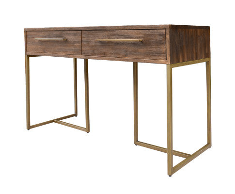 Tuberose Console Hallway Entry Table 120cm Solid Acacia Timber Wood - Brown