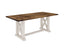 Erica Dining Table 200cm Solid Acacia Timber Wood Hampton Furniture Brown White