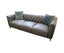 Luxe Genuine Forli Leather Sofa 3.5 Seater Upholstered Lounge Couch - Dark Grey