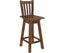 Umber Bar Stools Kitchen Stool Kitchen Counter Seat Solid Pine Wood - Dark Brown