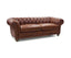 Sonny 3 Seater Genuine Leather Sofa Chestfield Lounge Couch - Butterscotch