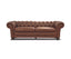 Sonny 3+1 Seater Genuine Leather Sofa Chestfield Lounge Couch - Butterscotch