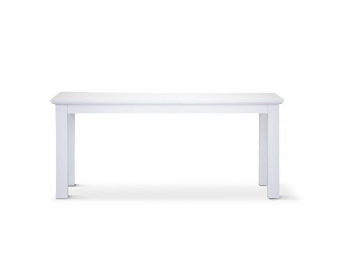 Laelia Dining Table 180cm Solid Acacia Timber Wood Coastal Furniture - White