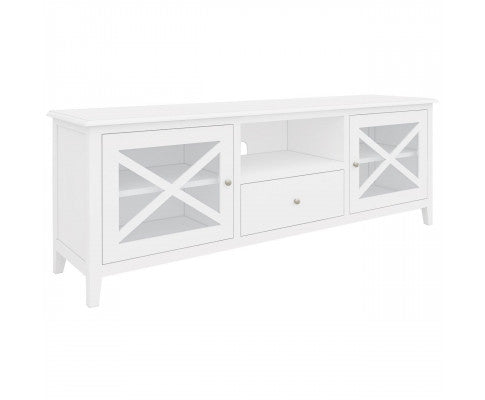 Daisy ETU Entertainment TV Unit 170cm Solid Acacia Wood Hampton - White