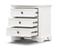 Celosia 2pc Bedside Tallboy 3pc Bedroom Set Nightstand Storage Cabinet - White