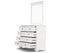 Celosia 4pc Bedside Dresser Mirror Bedroom Chest of Drawers Set Cabinet - White