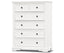 Celosia Tallboy 6 Chest of Drawers Solid Acacia Wood Bed Storage Cabinet - White