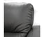 Downy Genuine Leather Sofa 2 Seater Upholstered Lounge Couch - Gunmetal