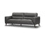 Downy Genuine Leather Sofa 3 Seater Upholstered Lounge Couch - Gunmetal