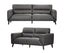 Downy Genuine Leather Sofa Set 3 + 2 Seater Upholstered Lounge Couch - Gunmetal