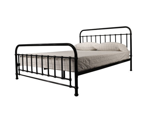 Metallica Double Bed Size Metal Frame Platform Mattress Base - Black