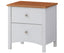 Lobelia Bedside 2pc Bedroom Set Drawers Nightstand Storage Cabinet - White