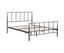 Hardy Double Bed Size Metal Frame Platform Mattress Base - Black