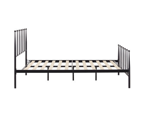 Hardy Double Bed Size Metal Frame Platform Mattress Base - Black