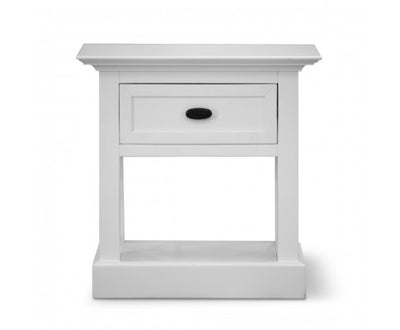 Beechworth Bedside Tables 1 Drawer Storage Cabinet Shelf Side End Table - White