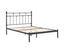 Moderna King Single Bed Size Metal Frame Platform Mattress Base - Black