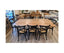 Lantana Dining Table 240cm Live Edge Solid Acacia Timber Wood Metal Leg -Natural