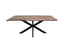 Lantana Dining Table 180cm Live Edge Solid Acacia Timber Wood Metal Leg -Natural