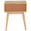 Olearia Rattan Bedside Table - Natural