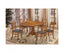 Linaria 7pc Dining Set 150cm Extendable Pedestral Table 6 Timber Chair - Walnut