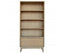 Grevillea Bookshelf Bookcase 4 Tier Drawers Solid Acacia Timber Wood - Brown