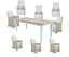 Lavasa 9pc Dining Set 210cm Mango Wood Table 8 French Provincial Carver Chair