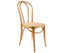 Azalea Arched Back Dining Chair Set of 2 Solid Elm Timber Wood Rattan Seat - Oak