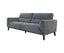 Monarch 2pc 2 + 3 Seater Sofa Set Fabric Uplholstered Lounge Couch - Charcoal