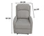 Maxcomfy Fabric Manual Recliner Lounge Arm Chair - Light Grey